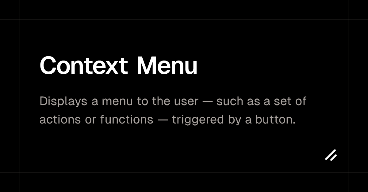 Context Menu - shadcn/ui image.